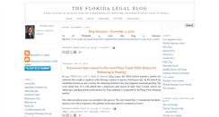 Desktop Screenshot of floridalegalblog.org